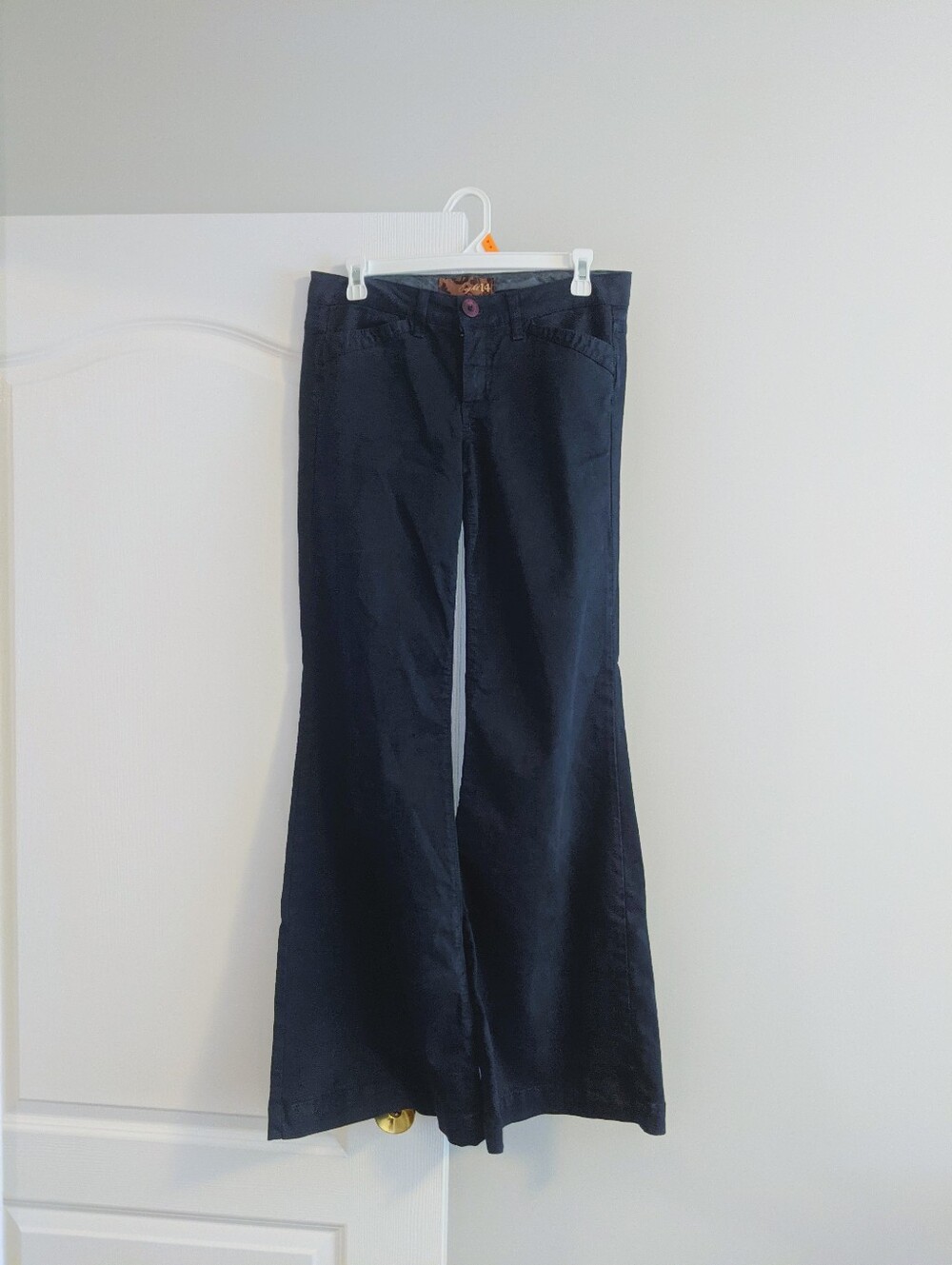 Eight14 Y2K navy flared leg pants